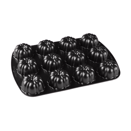 Nordic Ware Bundt Brownie Pan 4 Cups Black Cast Aluminum 52824