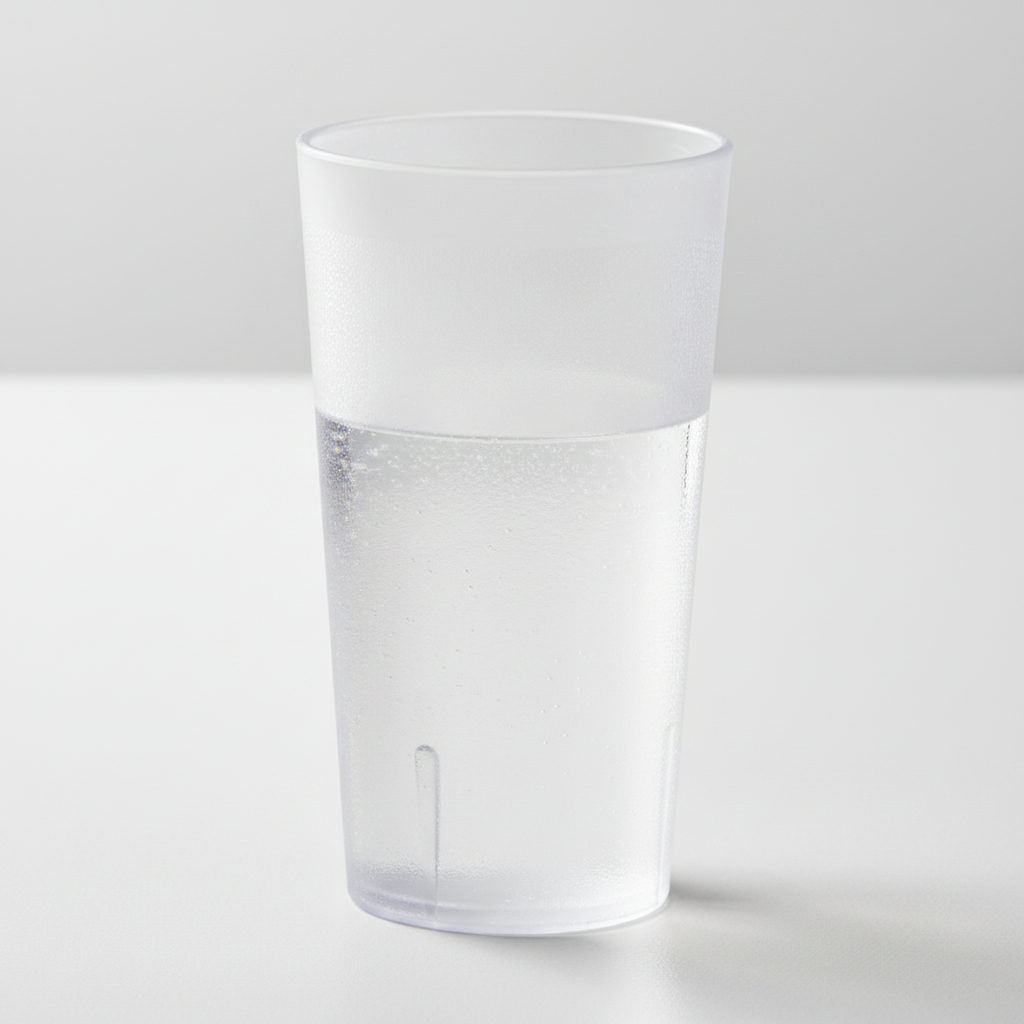 Winco Pebbled Tumbler Plastic Clear 8 oz. PTP-08C