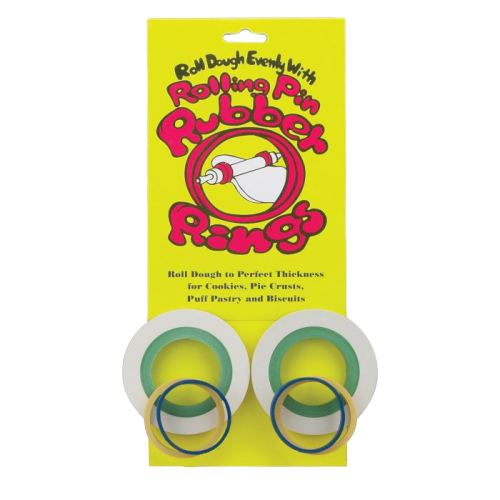 Harold Imports Rubber Rolling Pin Rings Set of 4 C-34