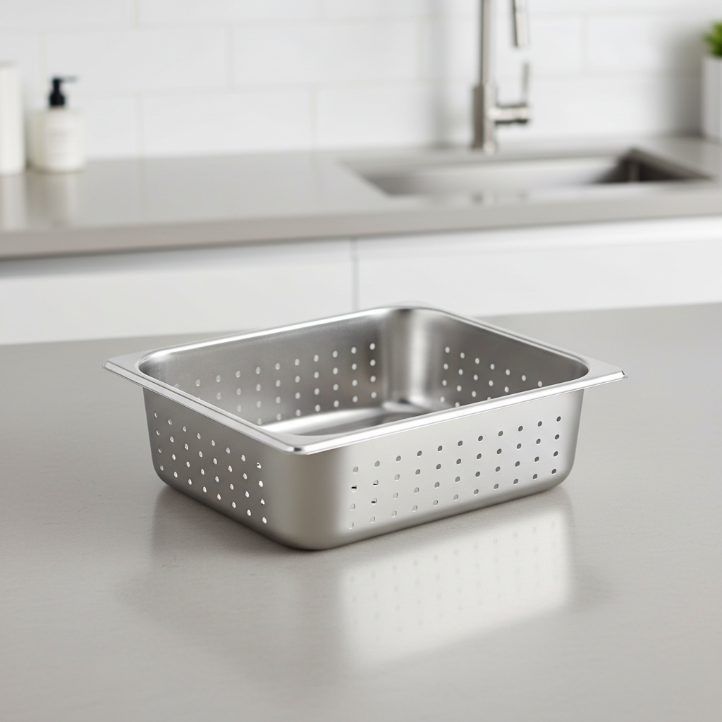 Winco Perforated Pan Half Size 4"D SPHP4