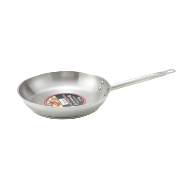 superior-equipment-supply - Winco - Stainless Steel Premium Induction Fry Pan 9.5" Diameter Uncoated