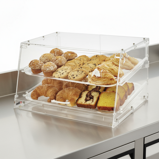 superior-equipment-supply - Winco - Winco Acrylic Display Case 2 Tray 21" x 18" x 12"H