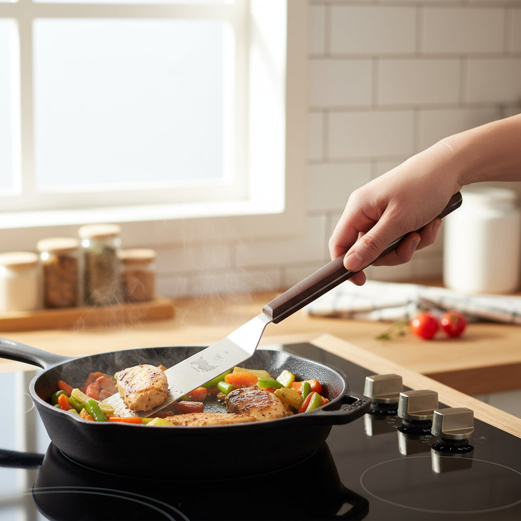 Mercer Hell's Handle® Stainless Steel Long Handle Turner 8" x 3" Blade M18330