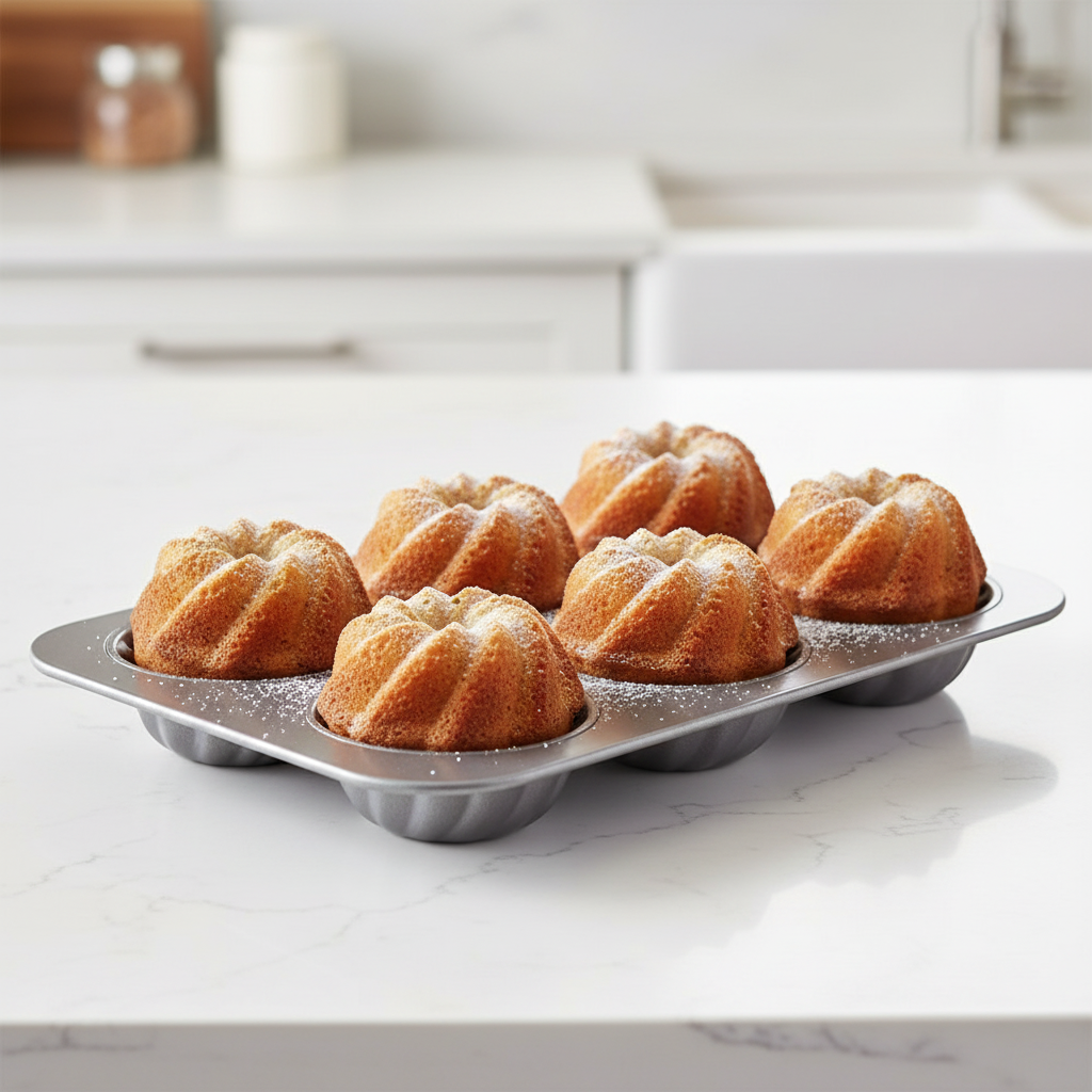 Chicago Metallic Aluminum Mini-Swirl Cake Pan 11.1" x 15.75" 26300