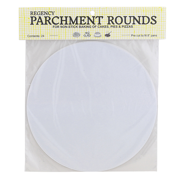 Harold Imports 24 Parchment Rounds 8" Liners Round White Parchment Paper