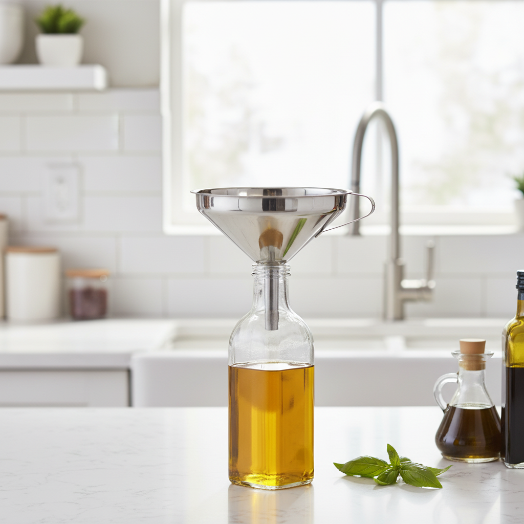 Winco Funnel 5.75'' w/ Handle Stainless Steel SF-6