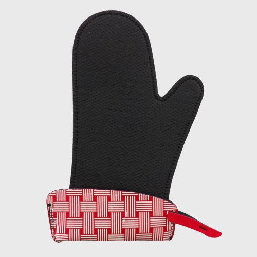 Browne Cuisipro Kitchen Grips Mitt Cherry White 14.25" 120116-11