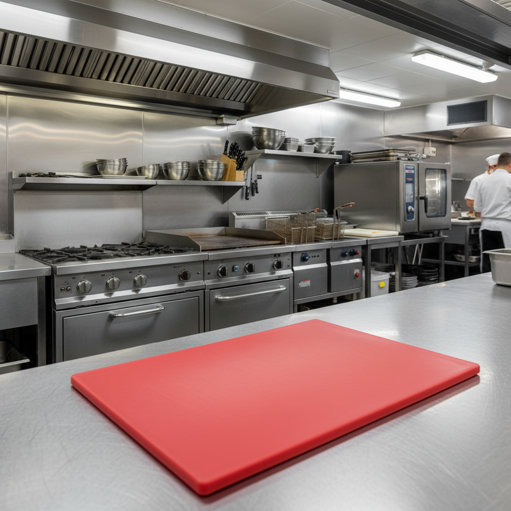 superior-equipment-supply - Winco - Red Cutting Board 15" x 20"