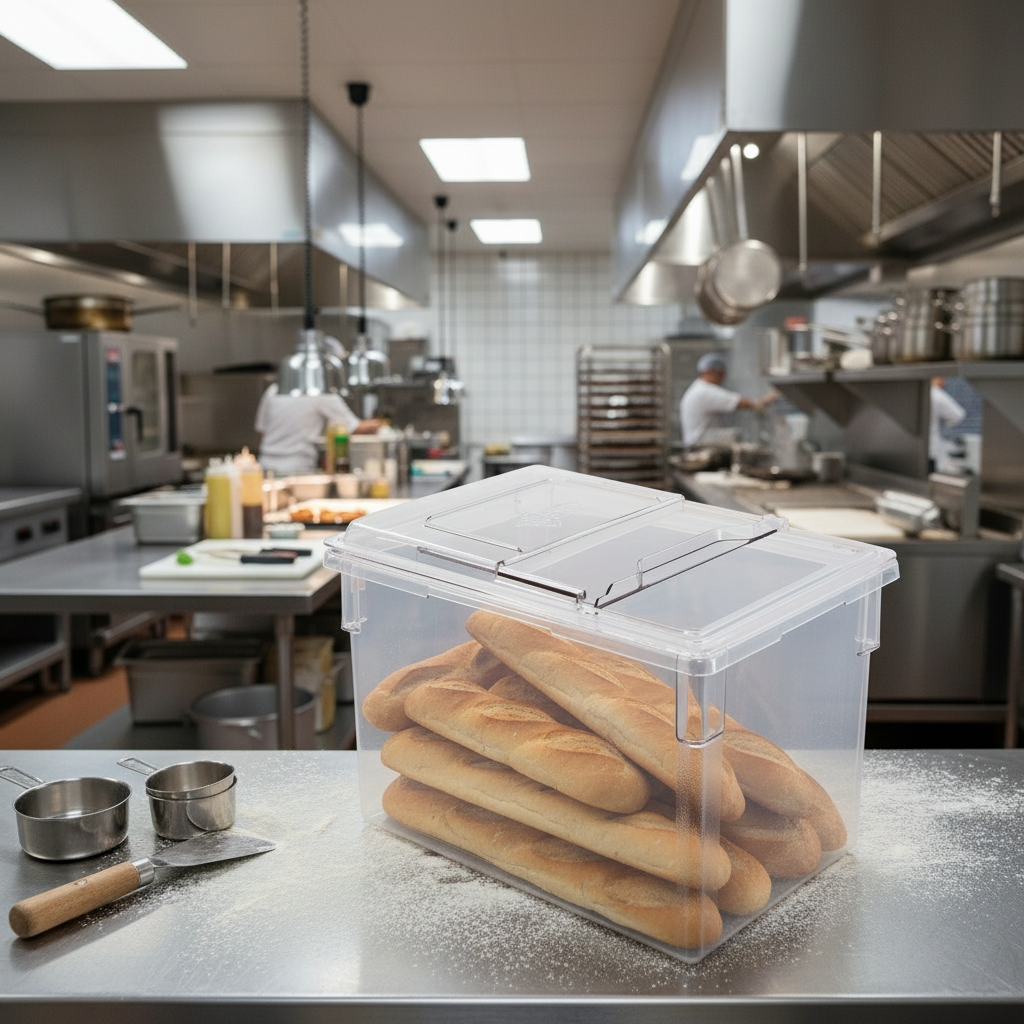 Cambro Camwear Food Storage Box Clear 18" x 26" x 15" D 182615CW135
