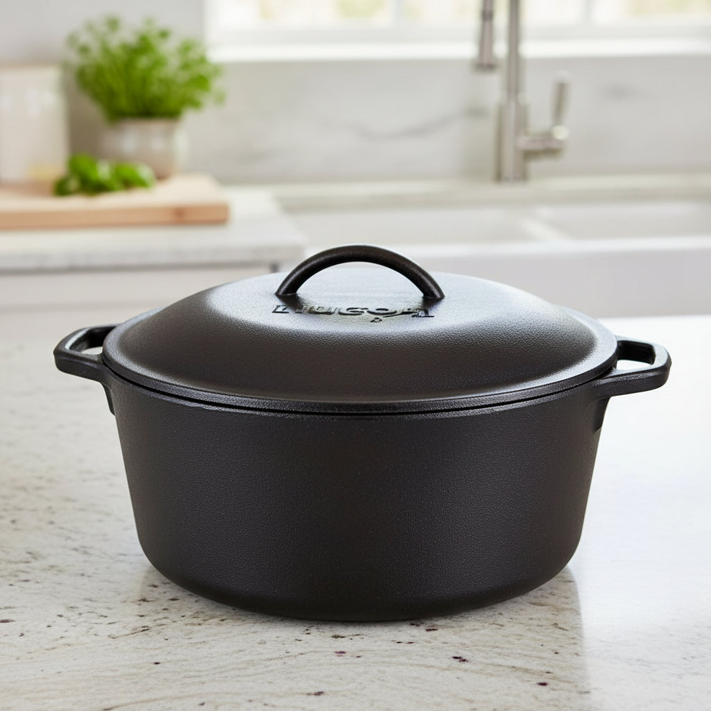 Lodge Cast Iron Dutch Oven 5 Qt. L8DOL3