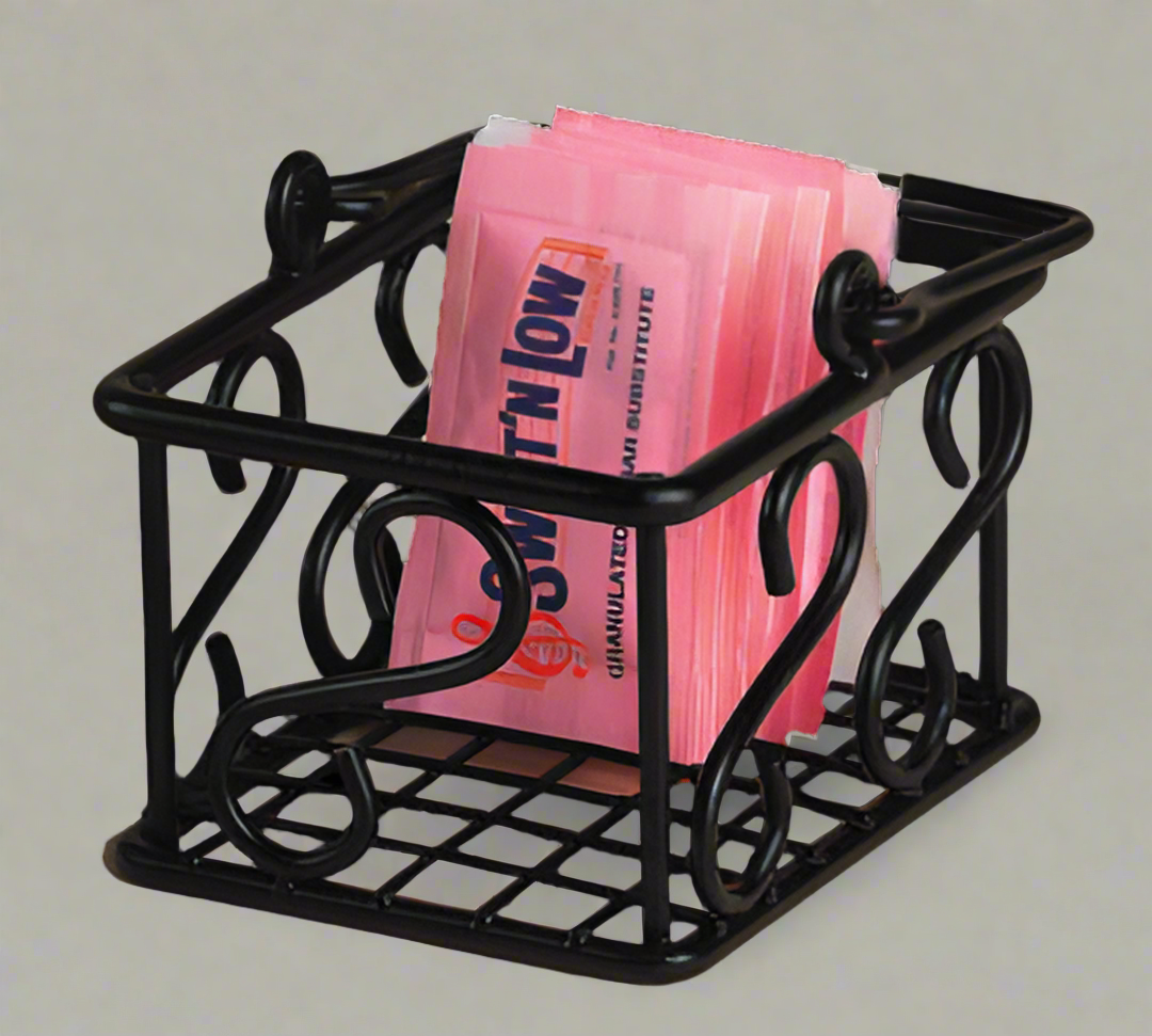 American Metalcraft Inc. Wrought Iron Sugar Packet Holder 3-1/2"L x 2-3/4"W x 2-1/4"H SBS533