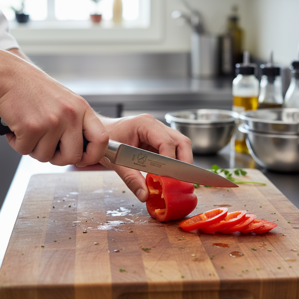 Mercer Genesis® German Steel Black Utility Knife 5" M20405