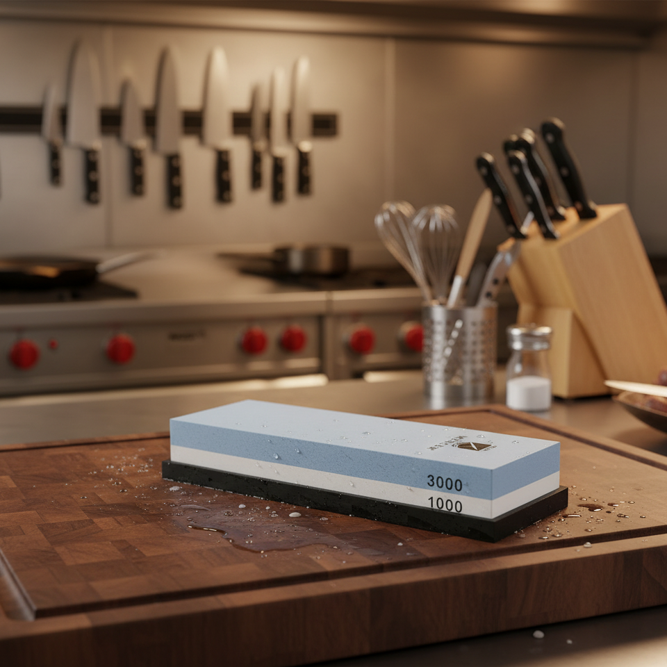 superior-equipment-supply - Mercer Tool - Mercer Culinary 1000/3000 Grit Combination Finishing Sharpening Stone