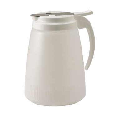 Syrup Dispenser with BPA Free Plastic Lid & Stainless Steel Cover 48 oz.