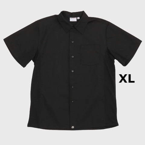 Chef Works Cook Shirt Short Sleeve Black XL