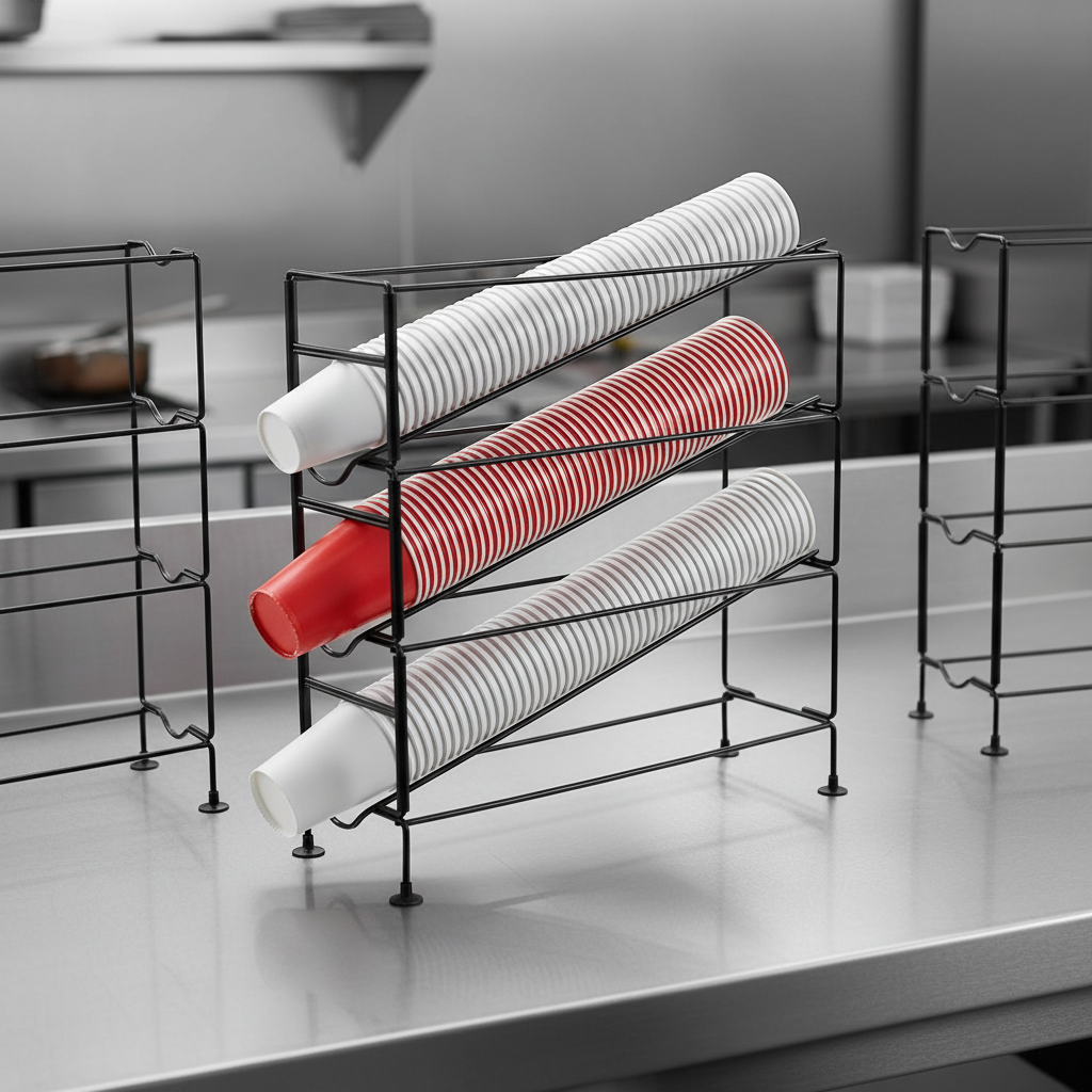 Winco Cup Dispensing Rack 3 Tiers CDR-3