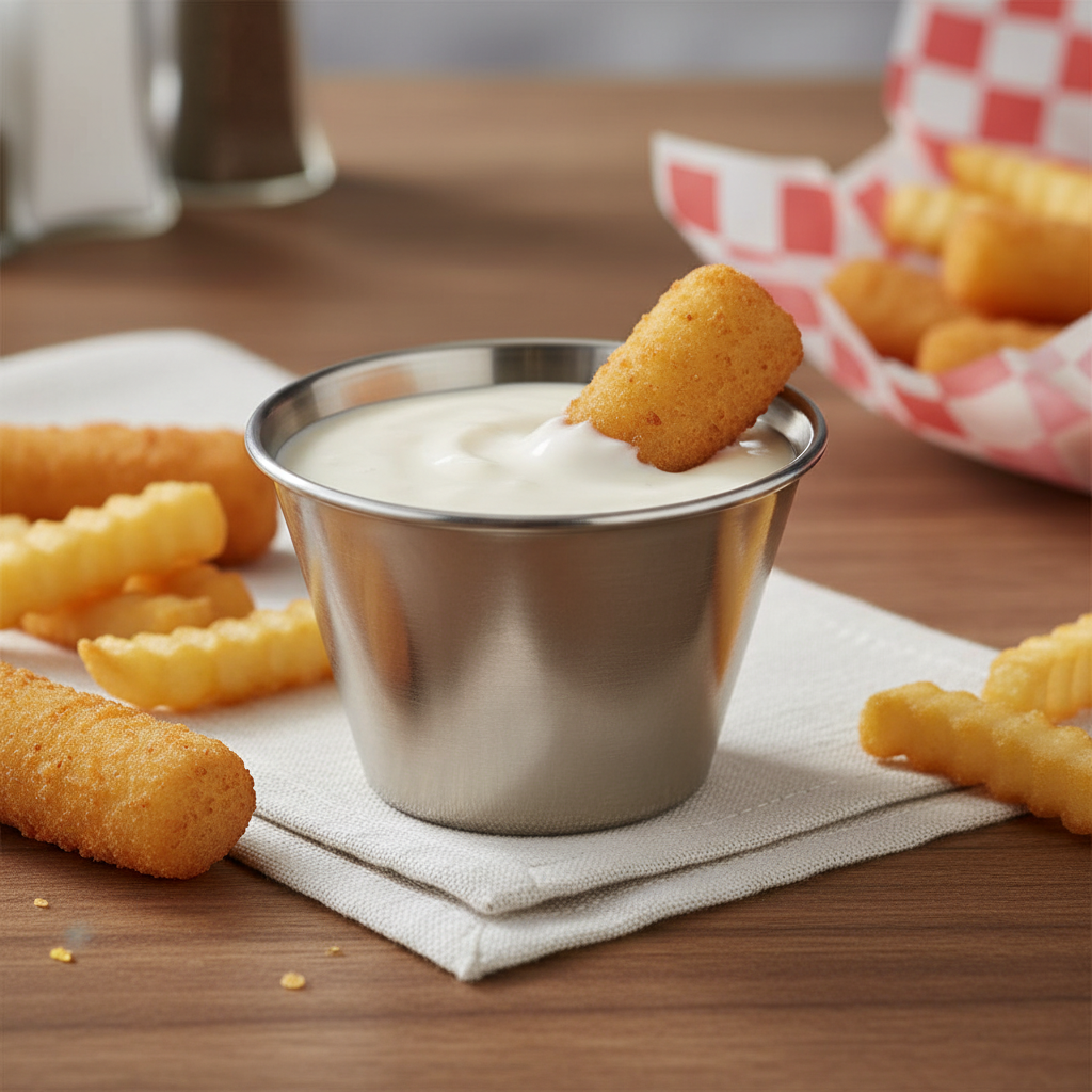 Winco Round Sauce Cup Stainless Steel 4 oz. SCP-40