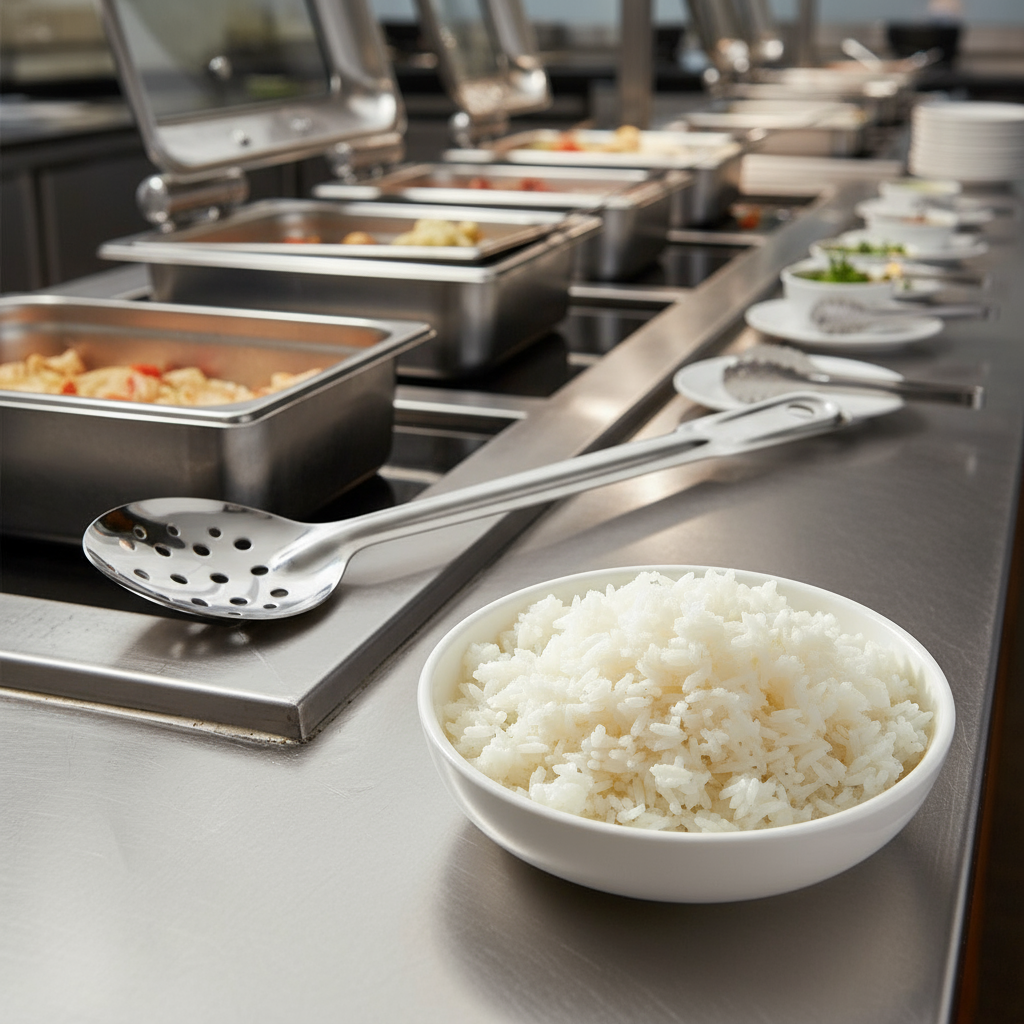 superior-equipment-supply - Winco - Basting Spoon 13" Stainless Steel Perforated