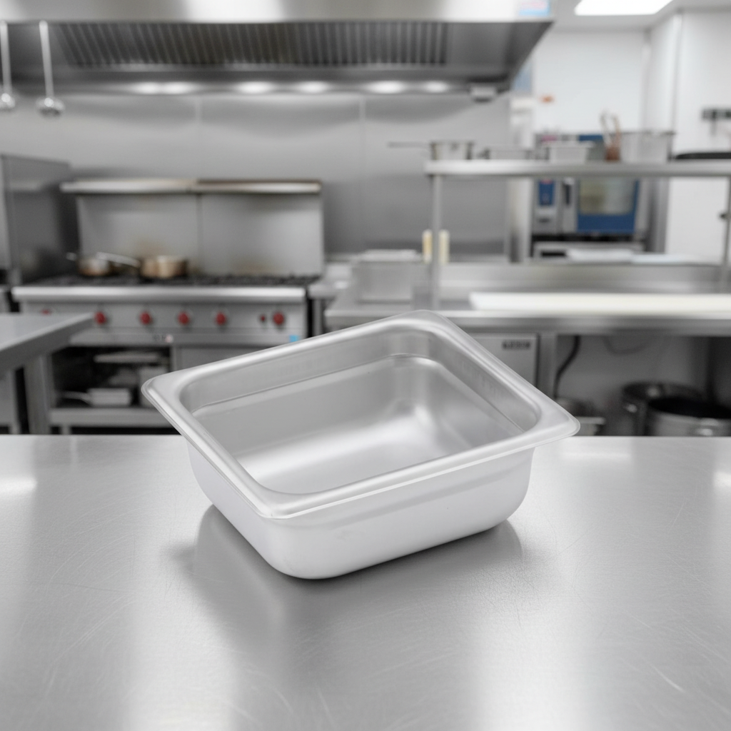 Winco Stainless Steam Table Pan 1/6 Size 2.5" Deep SPJM-602