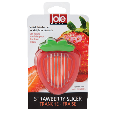 Harold Imports Simply Strawberry Slicer Red Plastic/Stainless Steel