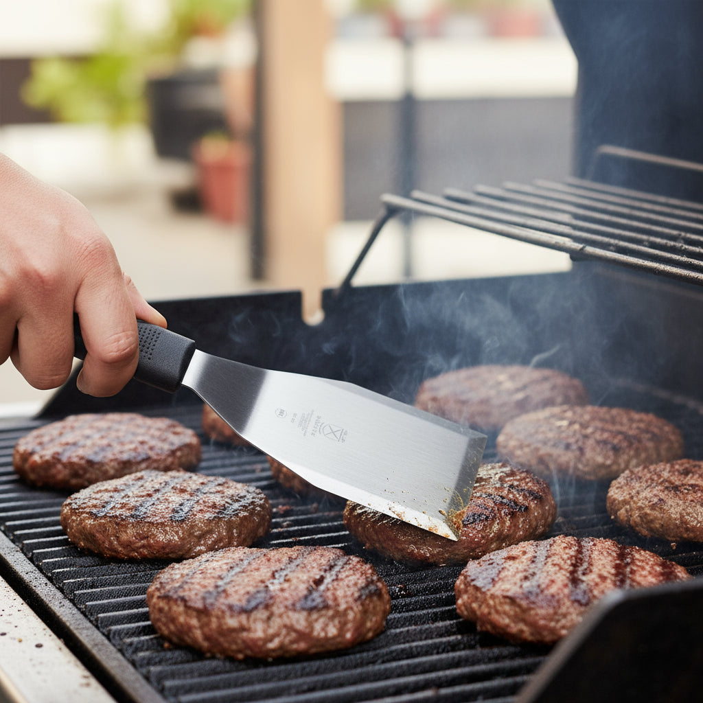 Mercer Millennia® Japanese Steel Heavy Duty Turner Black 5" x 3" M18740