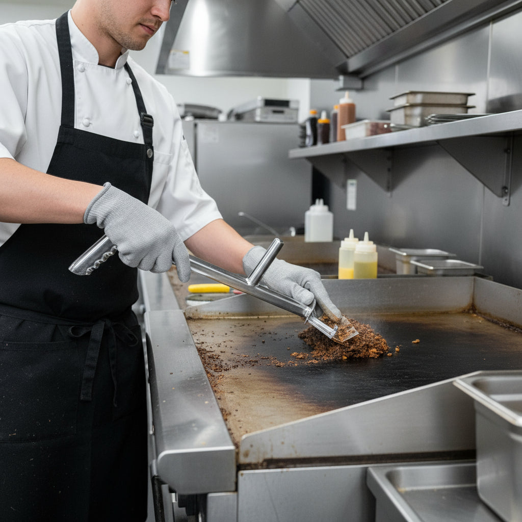 Chef-Master Heavy Duty Griddle Scraper 18" 90002