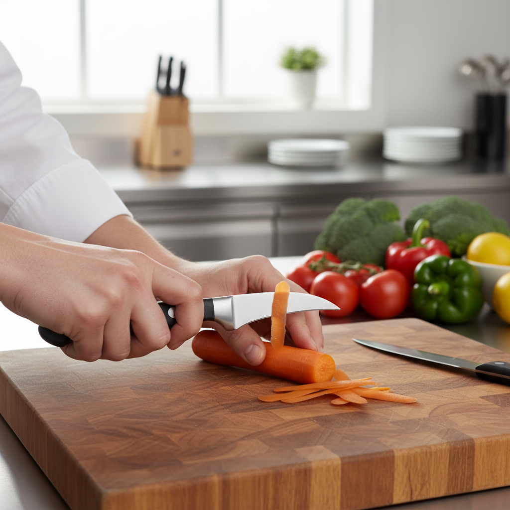 Winco Acero Peeling Knife Forged 2.75" Stainless Steel Blade KFP-30