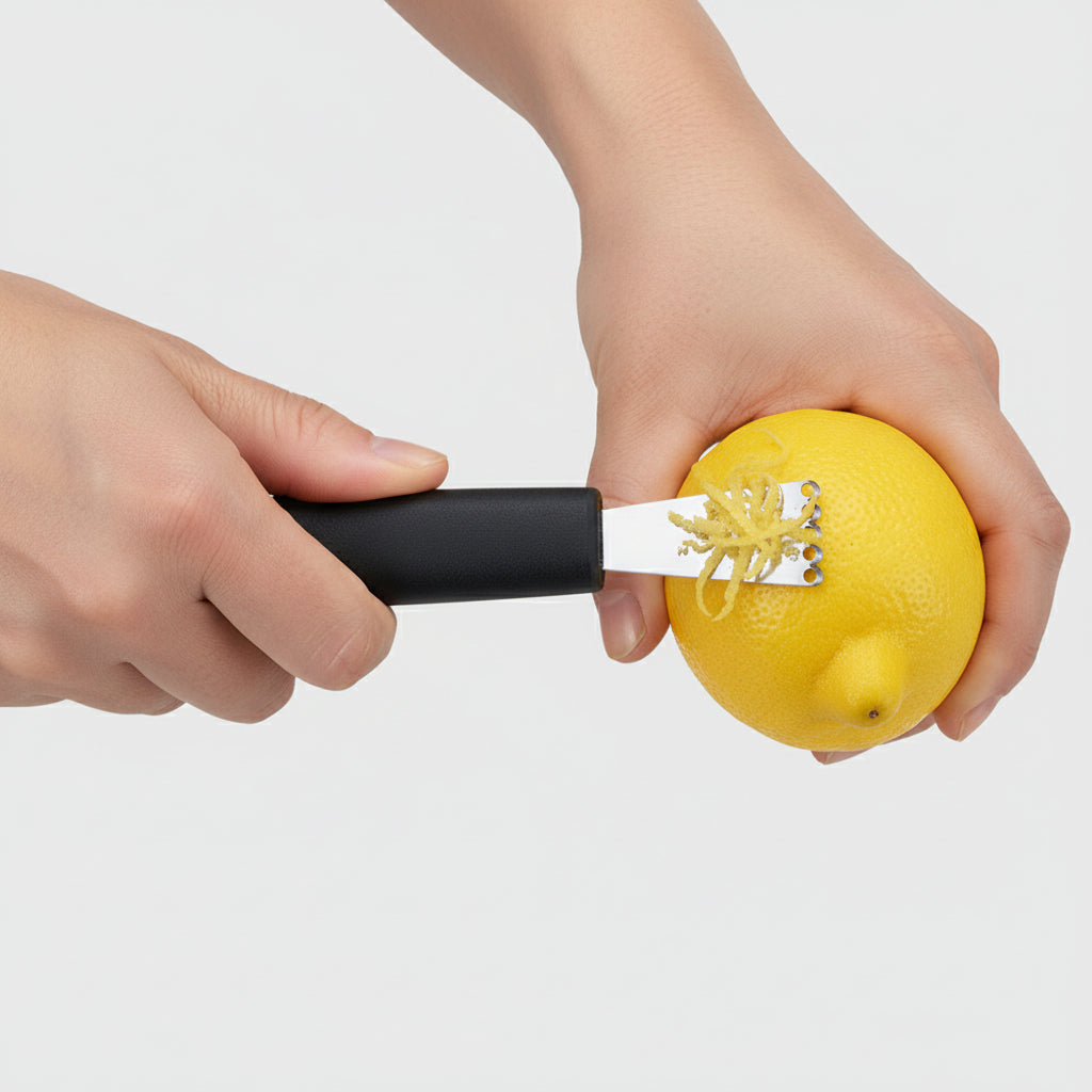 Mercer Culinary Stainless Steel Citrus Zester Packaged 4.3" M15400P