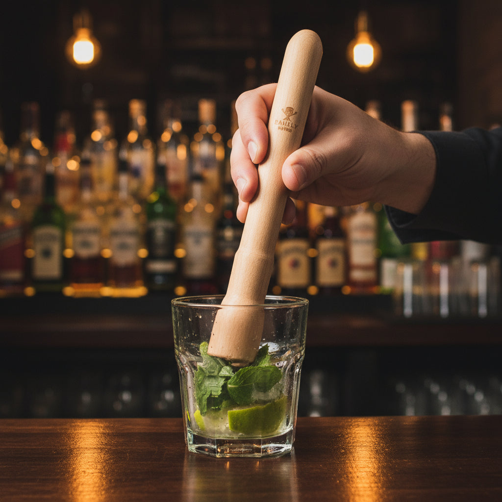 Barfly Natural Finish Wood Muddler 7.75" M37060