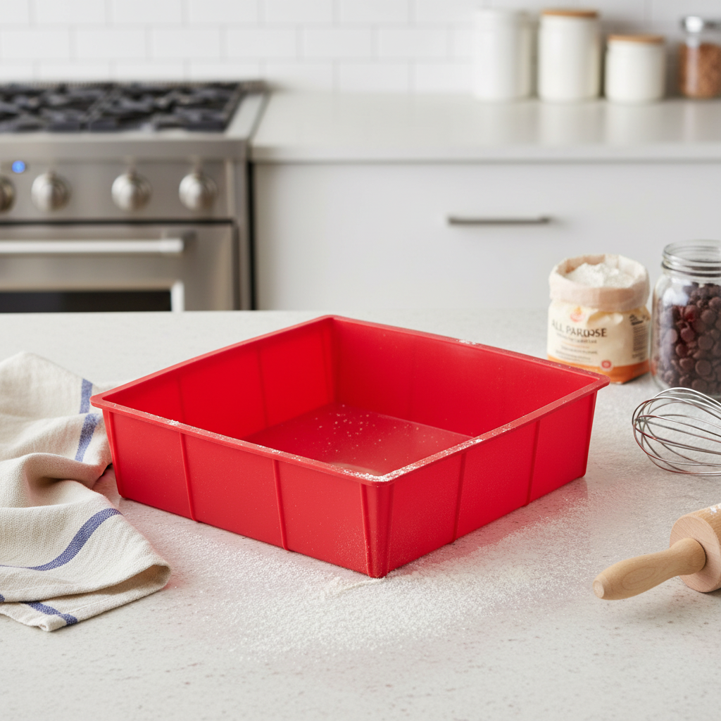 Harold Imports Mrs. Anderson's Silicone Cake Pan Square 9" x 9" 43636
