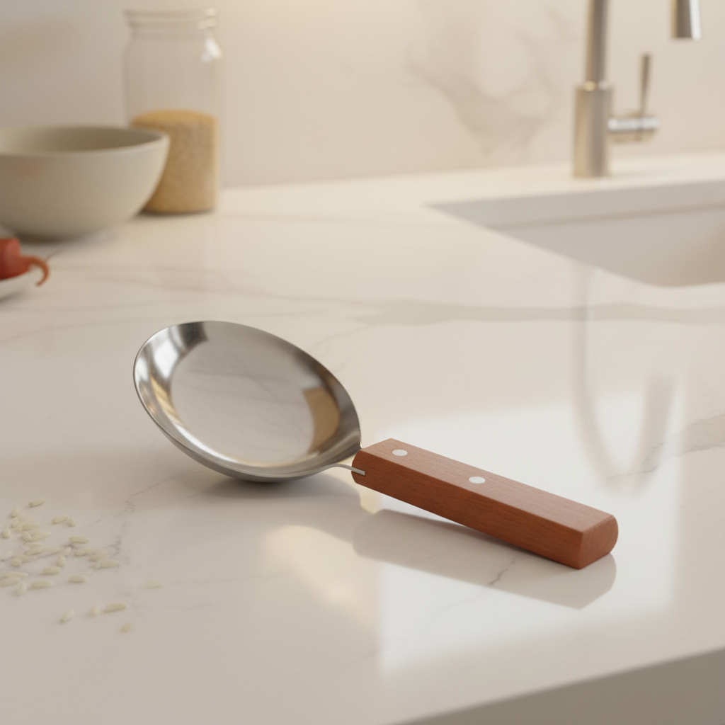Town Rice Spoon Stainless Steel w/ Wood Handle 9.25"L 22810