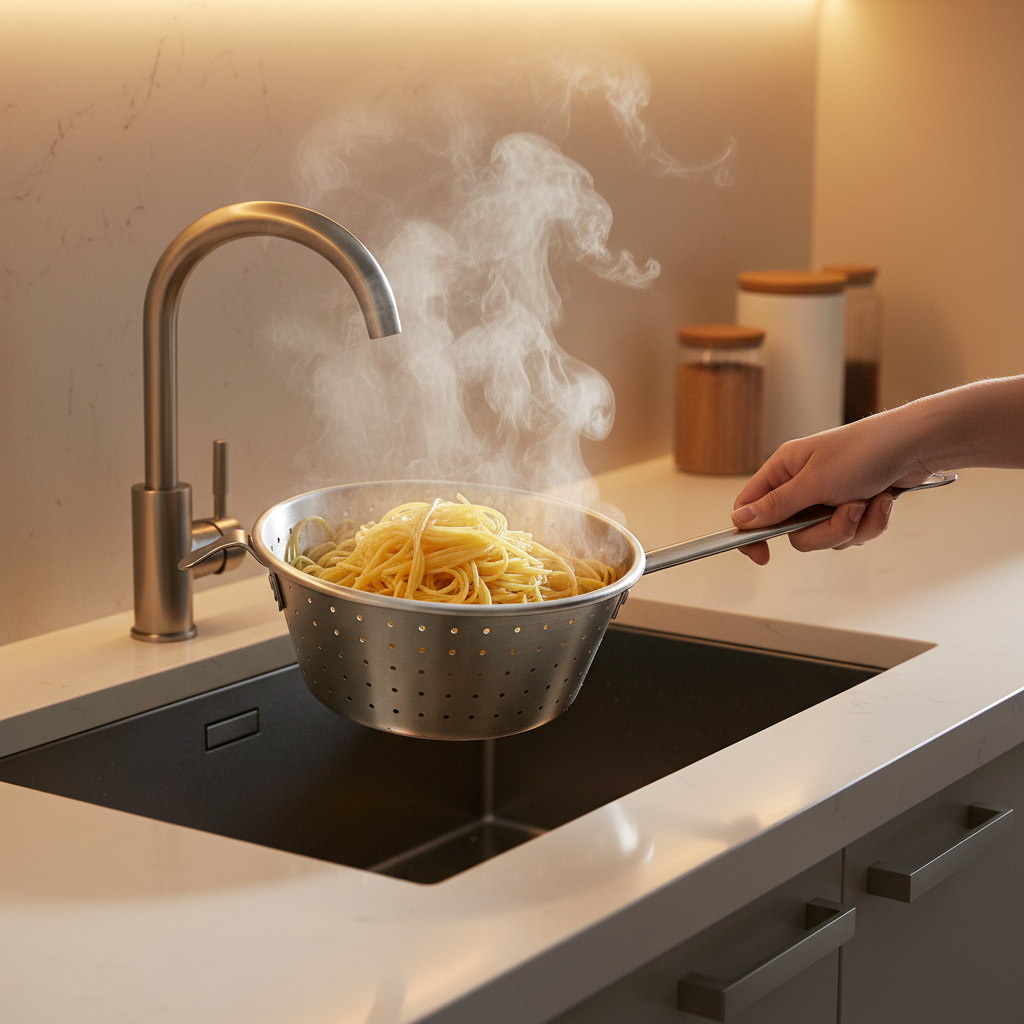 superior-equipment-supply - Winco - Winco Spaghetti Strainer 10"