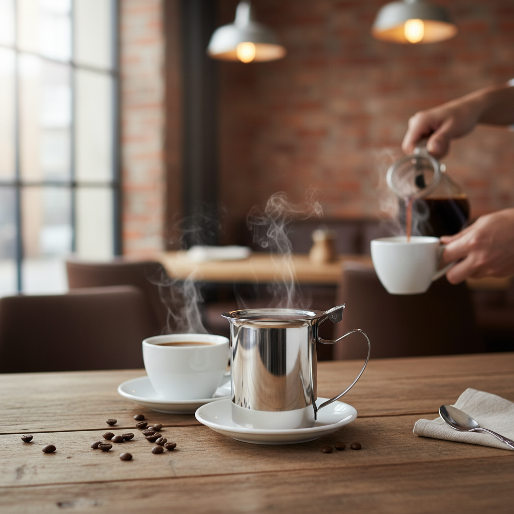 Winco Server/Creamer w/ Cover 10 oz. 10 oz. SCT-10F