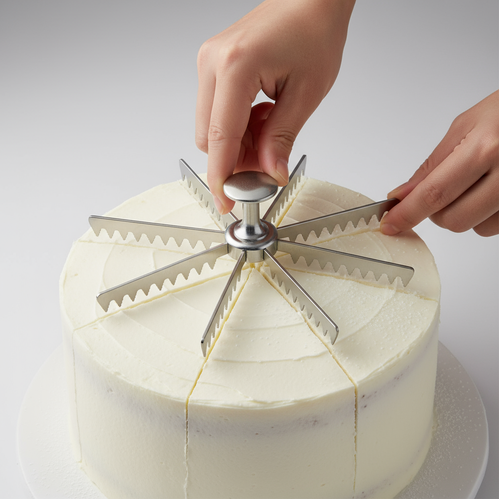 Winco Pie & Cake Marker Cast Aluminum 8 Cut APM-08