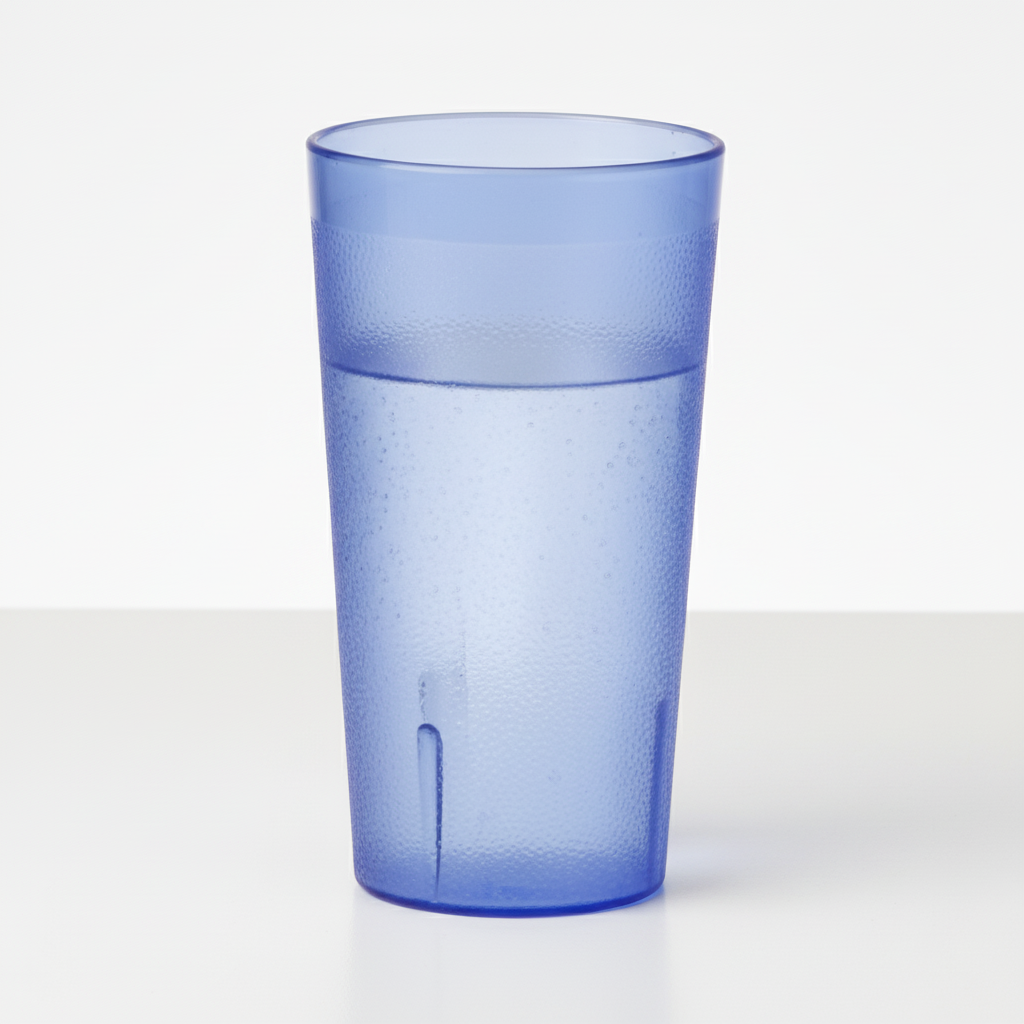 Winco Pebbled Tumbler Plastic Blue 12 oz. PTP-12B