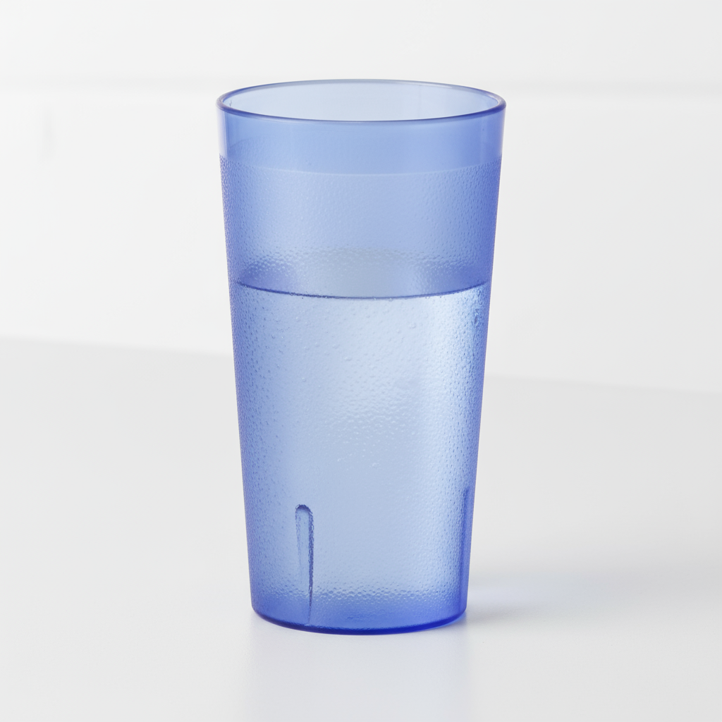 Winco Pebbled Tumbler Plastic Blue 9.5 oz. PTP-09B