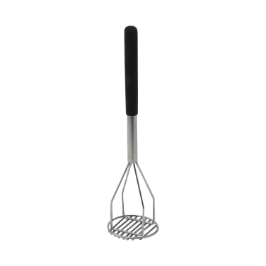 Potato Masher Nickel Plated with Chrome Plated & Polypropylene Handle 4" Diameter x 18"L
