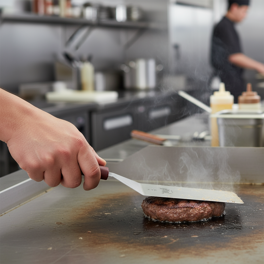 superior-equipment-supply - Mercer Tool - Mercer Culinary Japanese Stainless Steel 8" x 4" Blade Hell's Handle Turner