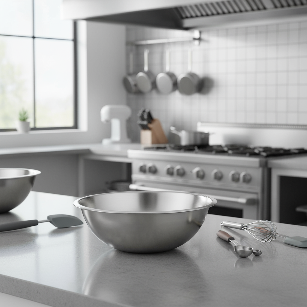 superior-equipment-supply - Winco - Stainless Steel Heavy Duty Mixing Bowl 10-5/8" Diameter 4 Quart