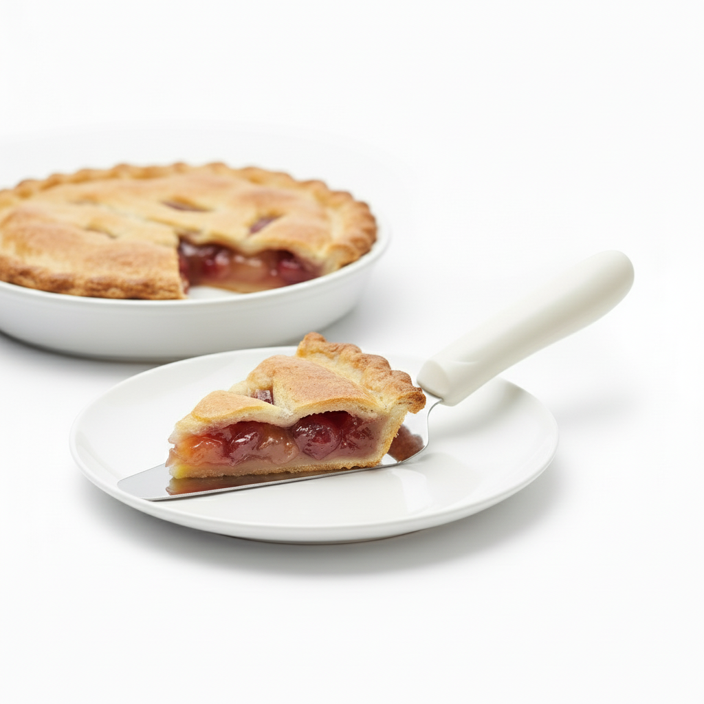 Winco Pie Server White Handle 4.6" x 2.3" TWP-51