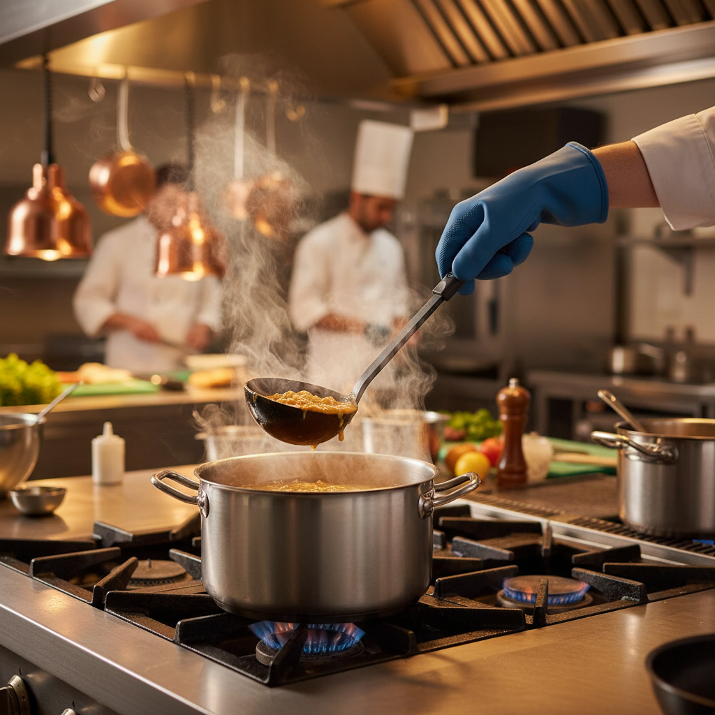 Winco Ladle BPA Free Nylon Black 12.3" Length NC-LD