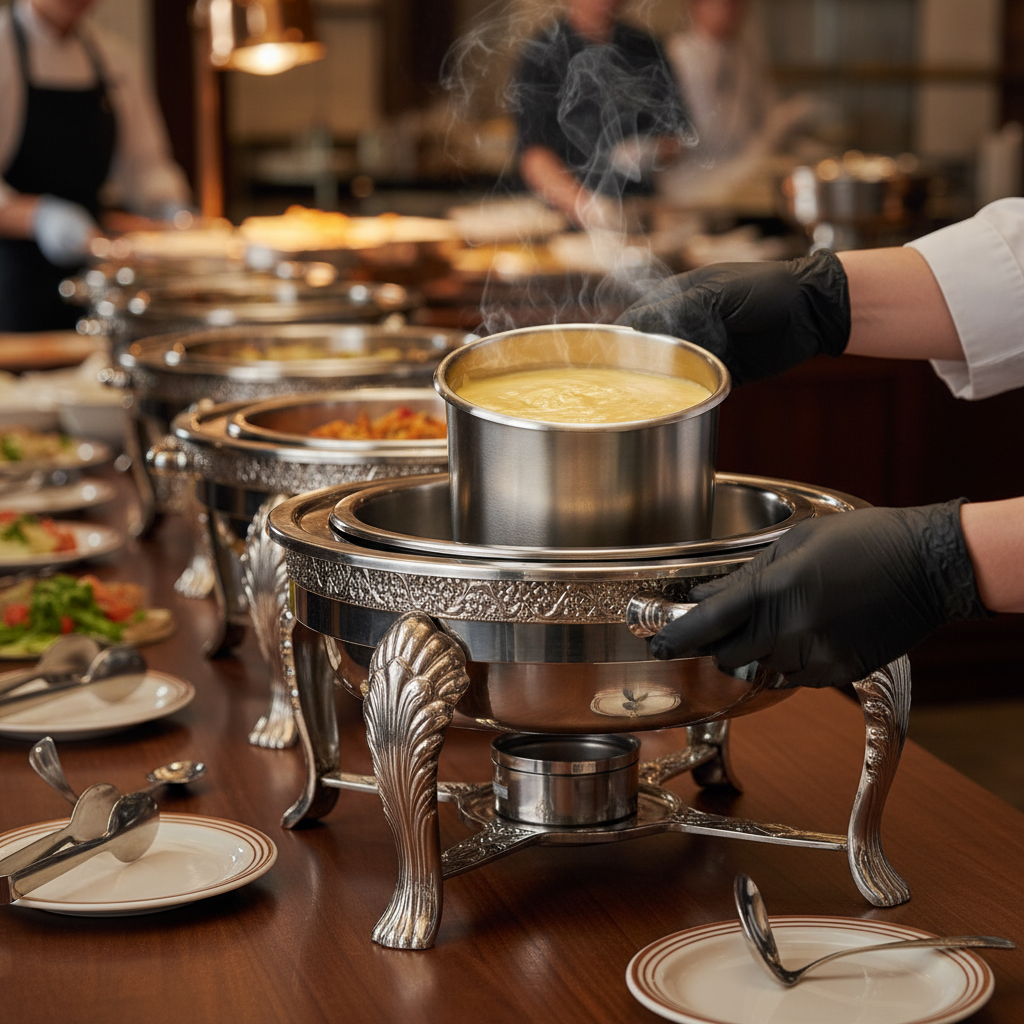 Winco Stainless Steel Bain Marie Pot 12 Qt. BAM-12