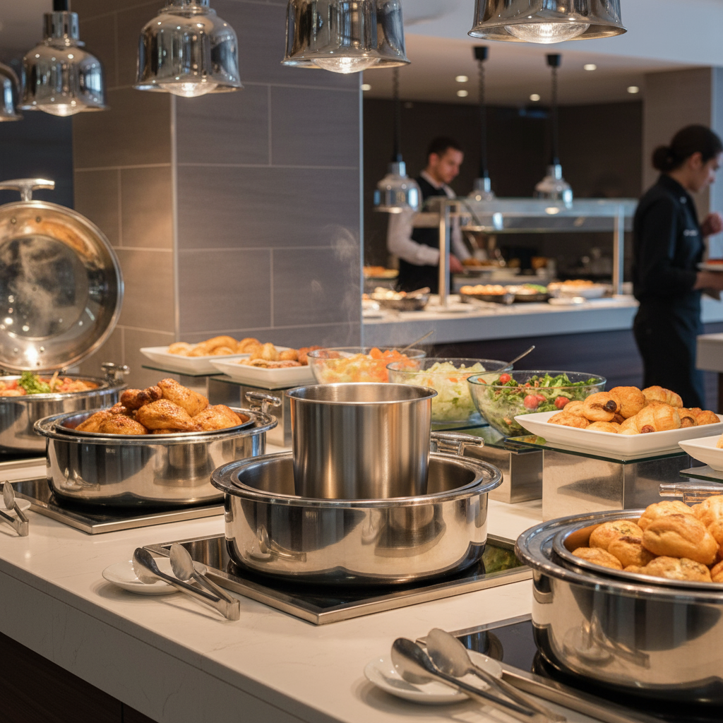 Winco Stainless Steel Bain Marie Pot 8.25 Qt. BAM-2