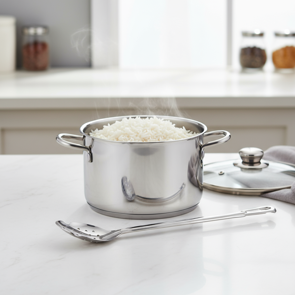 superior-equipment-supply - Winco - Basting Spoon 18" Stainless Steel Perforated