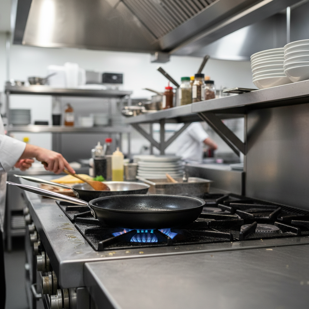 Winco Aluminum Non Stick Fry Pan 10" AFP-10NS