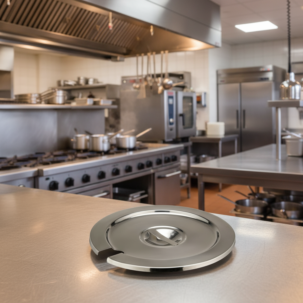 Winco Stainless Steel Inset Cover for 7 Qt. INSC-7M