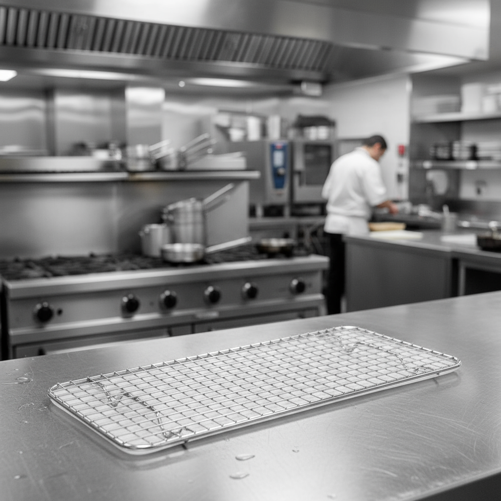 Winco Wire Pan Grate 1/3 Size Chrome-Plated 5" x 10.5" PGW-510