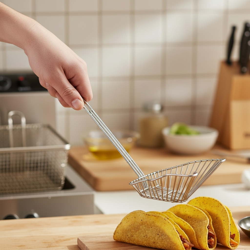 Winco Taco Salad Bowl Triangular 18" Handle TB-22