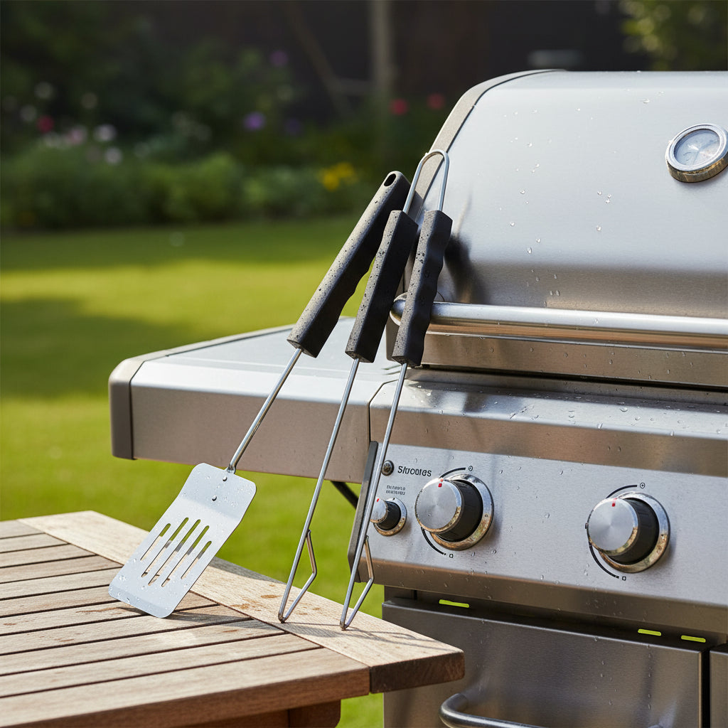 Mr. Bar-B-Q® 3 Piece Promo Finger Grip BBQ Tool Set 02854YNST