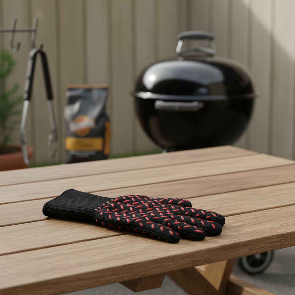 Chef Master Mr. Bar-B-Q® Deluxe Barbecue Grill Glove Black/Red 06019Y